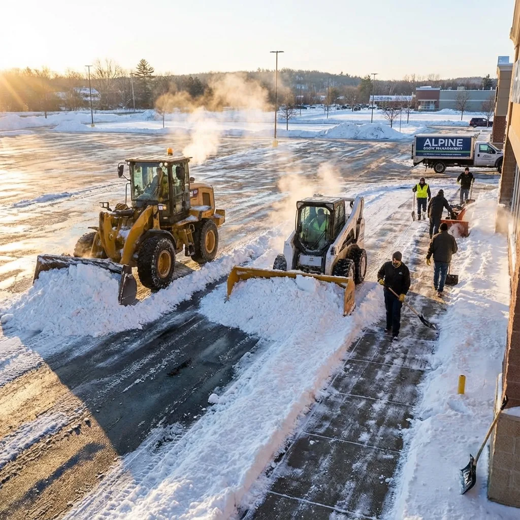 Winterdienst für Gewerbeflächen und Wege