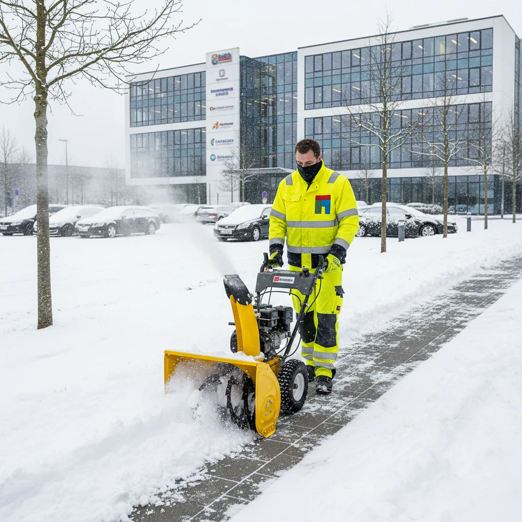 Winterdienst Hockenheim auf gewerblichen Außenflächen